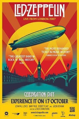 Led Zeppelin Celebration Day Metal Poster Choose Style The Poster Depot