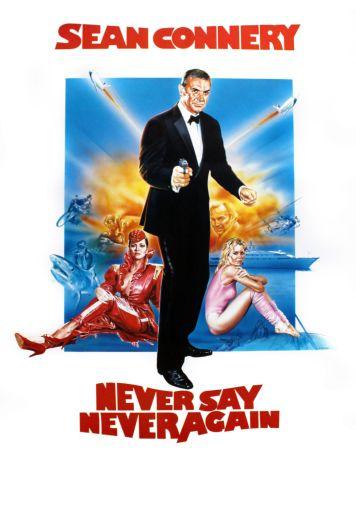 Never Say Never Again James Bond Photo Sign 8in x 12in